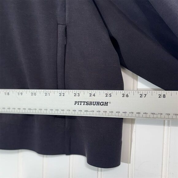 FLX Women’s 2X Black Cropped Blazer Relaxed Fit Stretch Athleisure Office Jacket - Picture 4 of 8